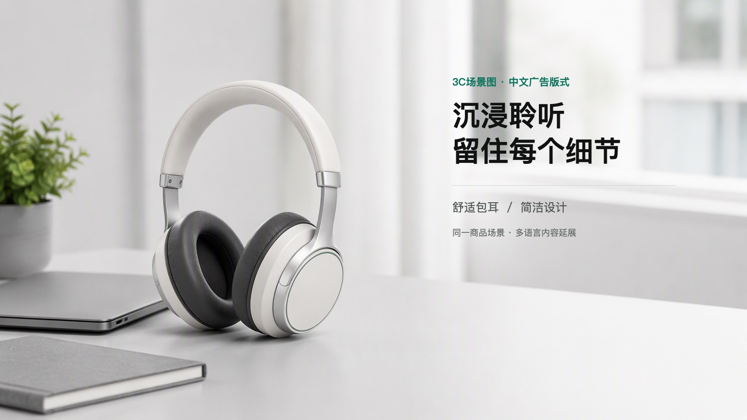 耳机中文商品广告图片
